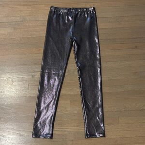 Shimmering Black/Silver Appaman Kids Leggings